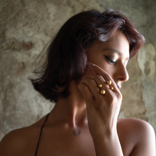 DECO Gold Spider Ring
