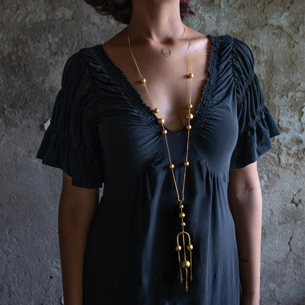 DECO Gold Trio Lariat