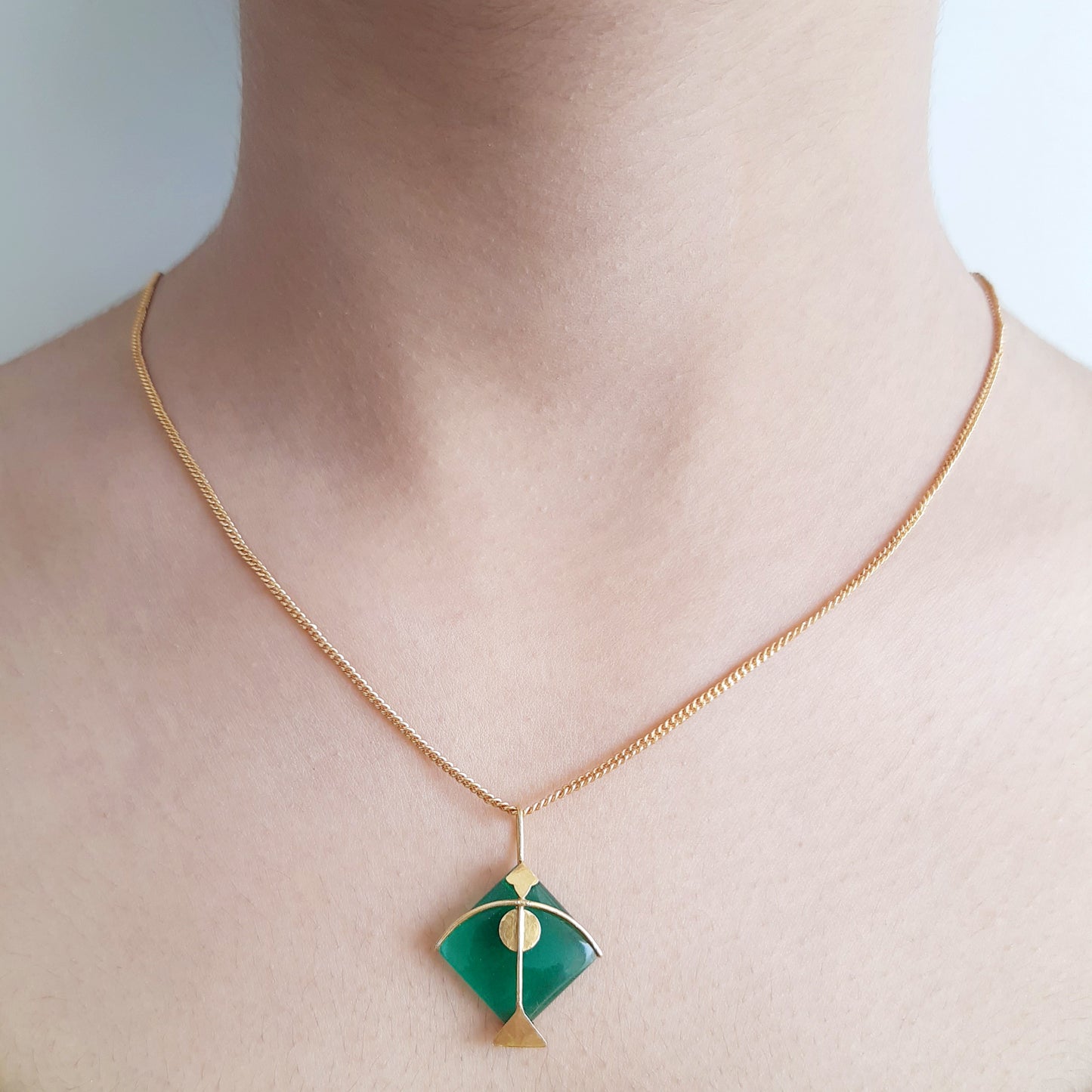 PATANG Green Onyx Pendant