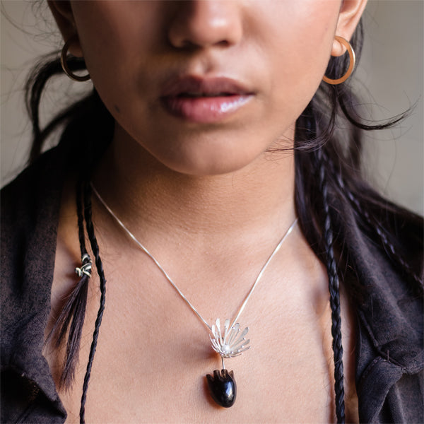 HEART Blossom - Silver Pendant