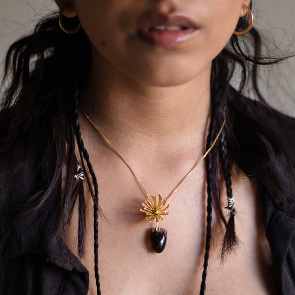 HEART Blossom - Gold Pendant