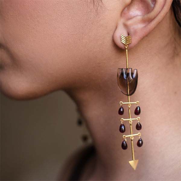 HEART Bleeding - Brown Earrings