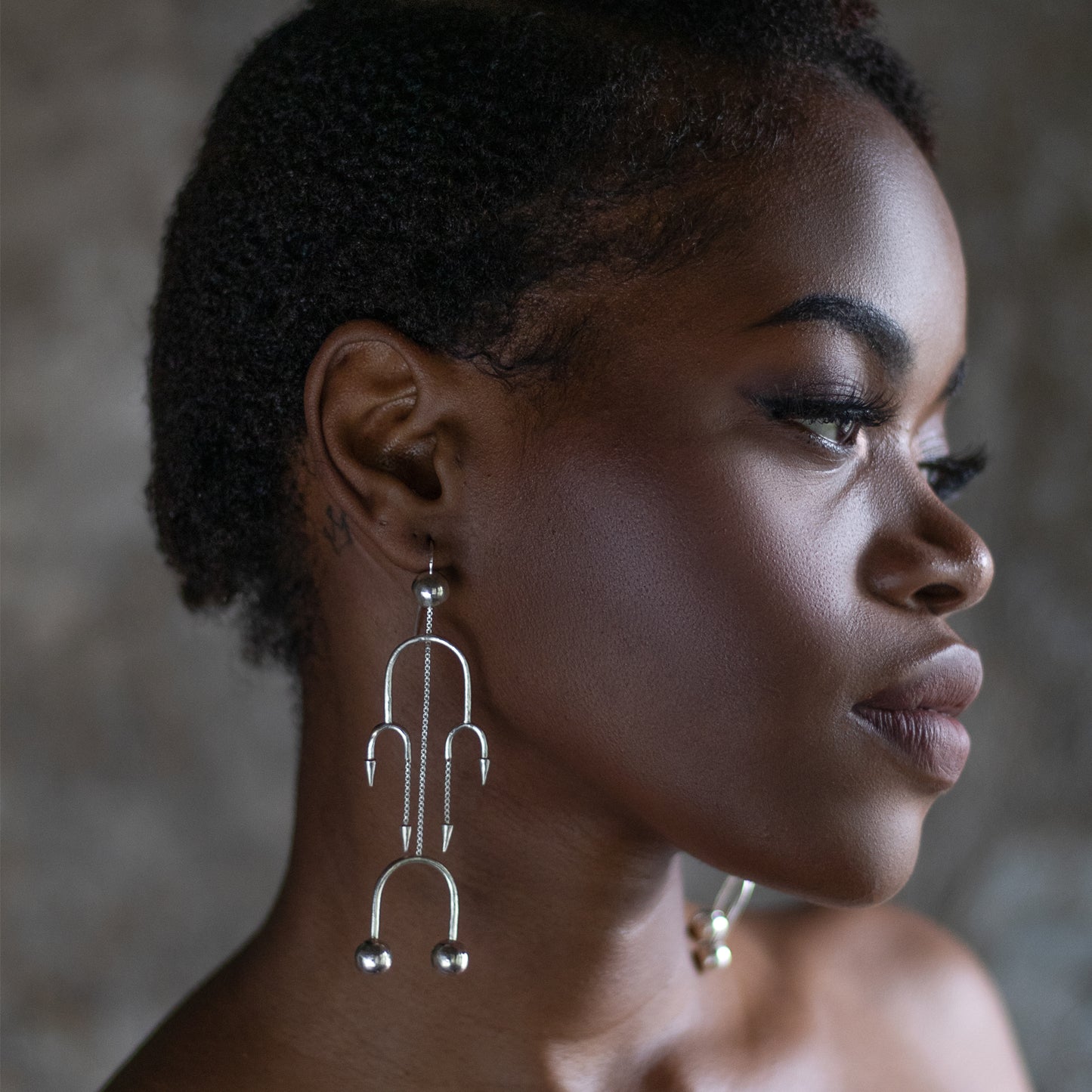 Deco Silver Dancing Earring