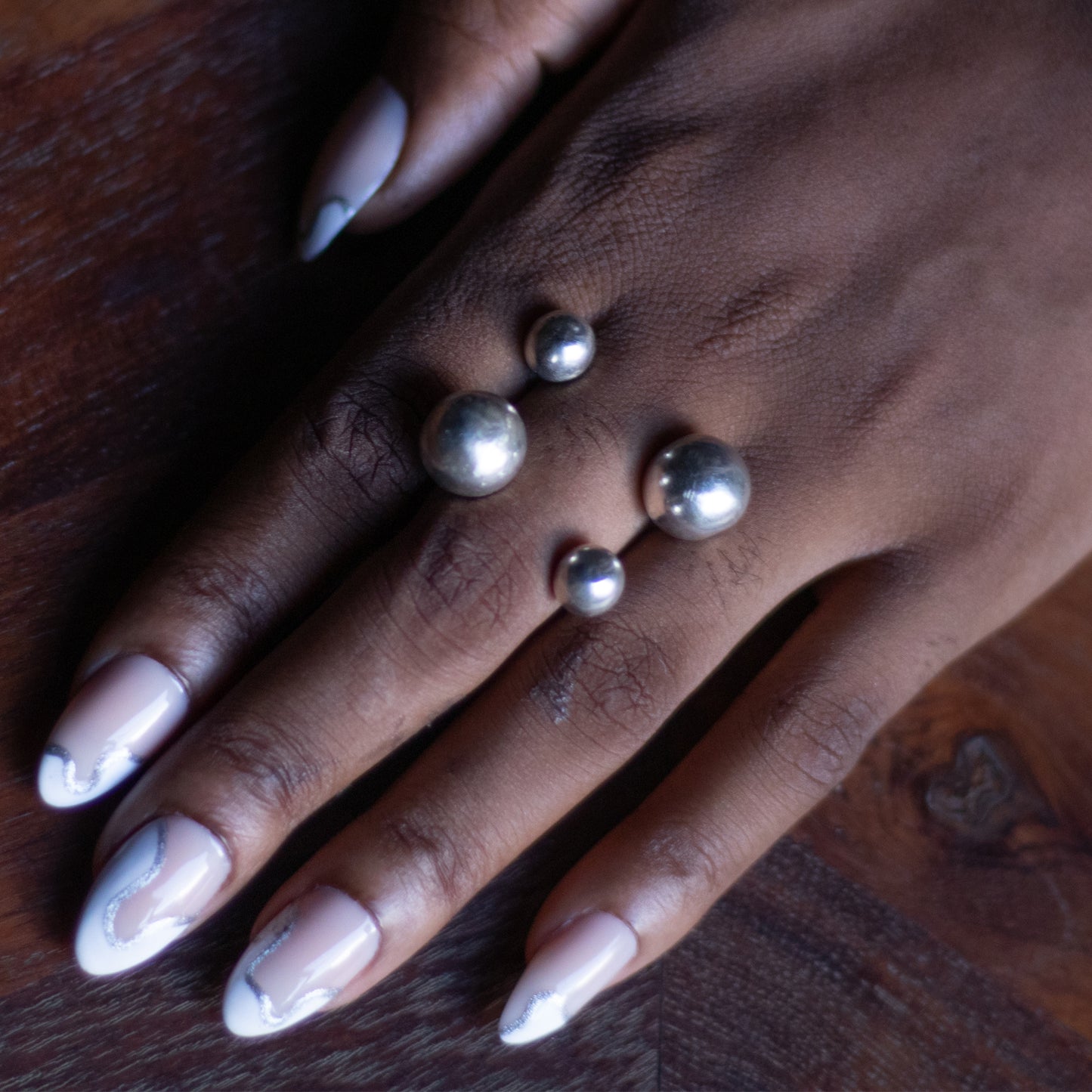 DECO Silver Spider Ring