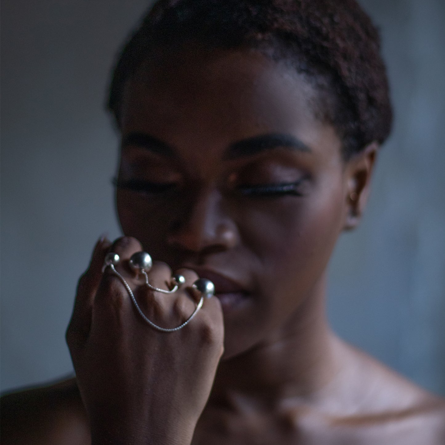 Deco Silver Harness Ring
