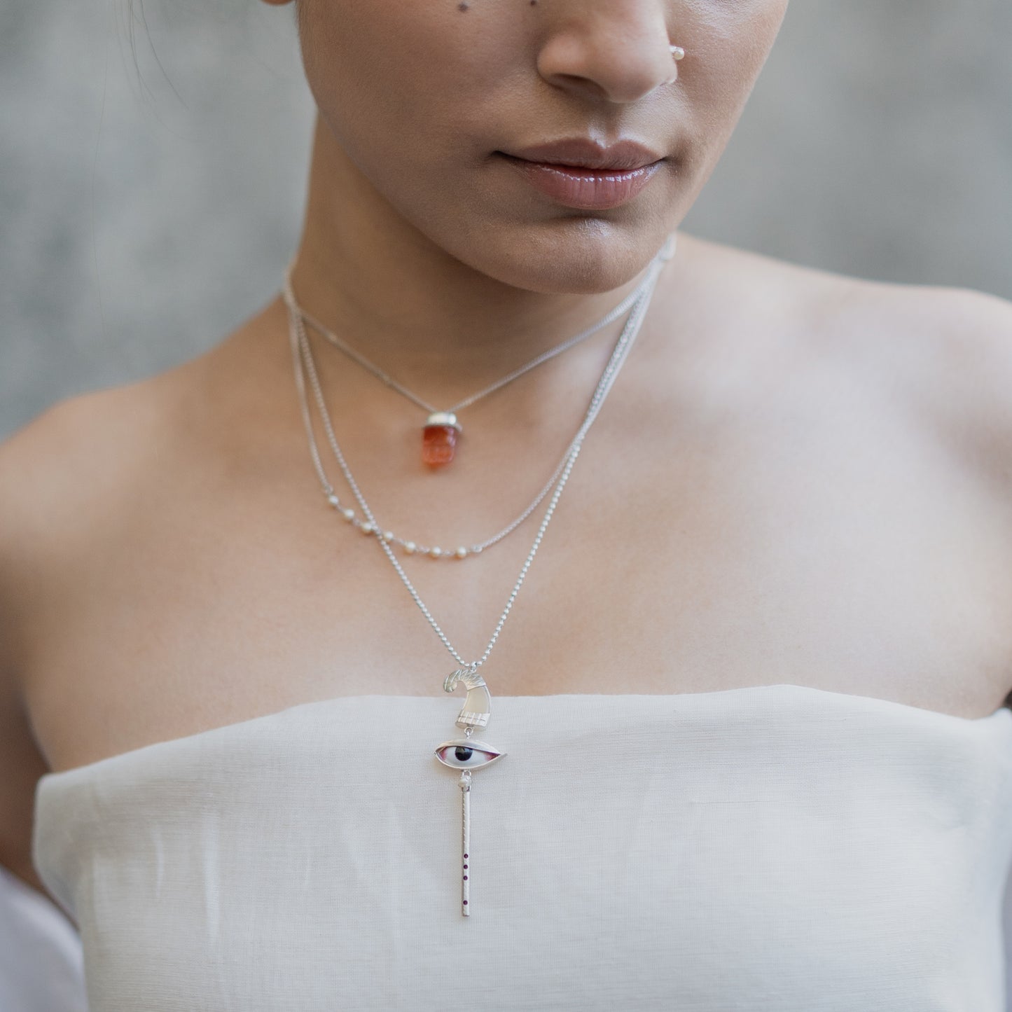 PICHWAI Cow Horn Necklace