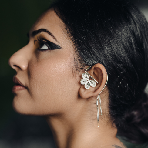 TARKASHI Ear Cuff with Danglers