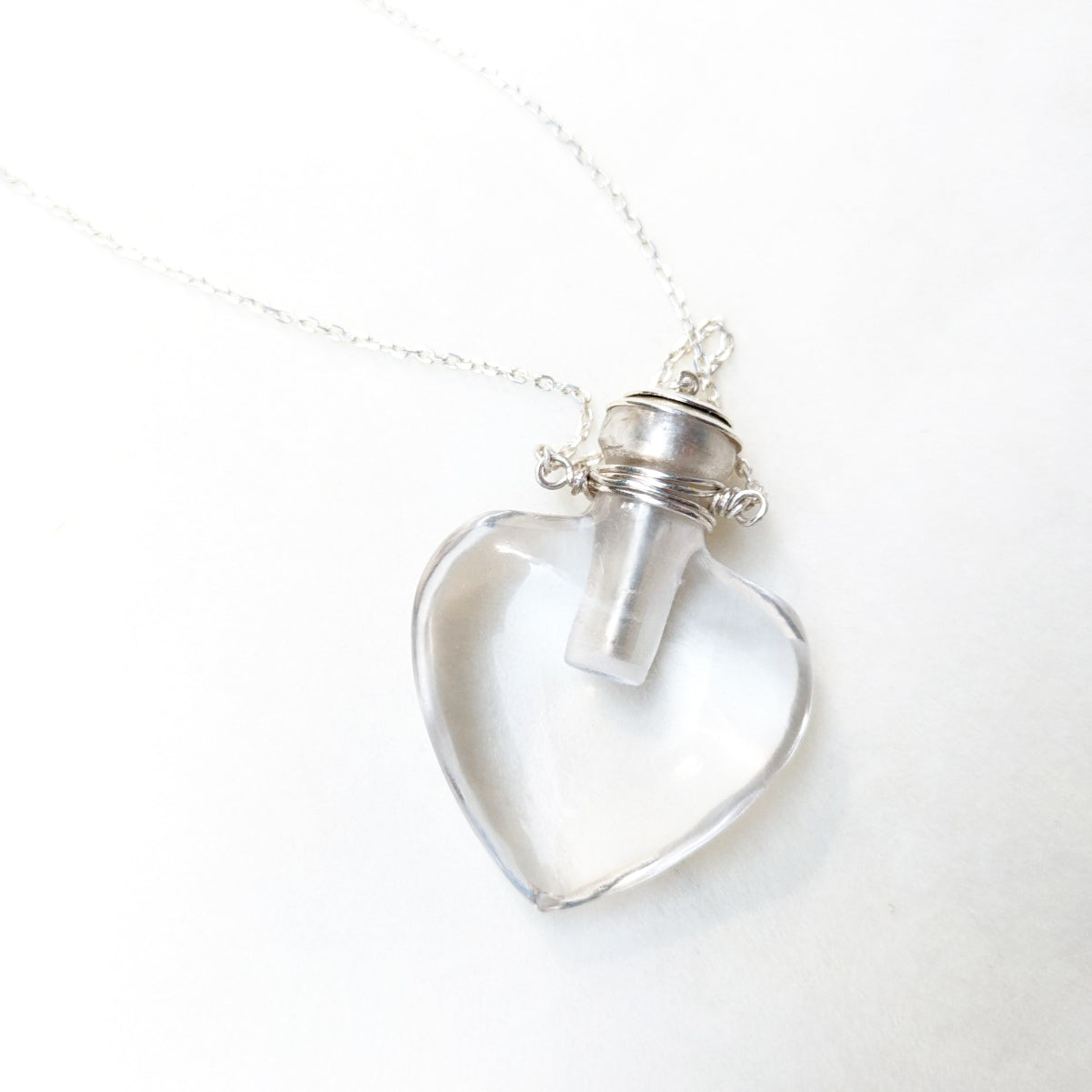 MESSAGE IN A BOTTLE- Smoky Quartz Necklace