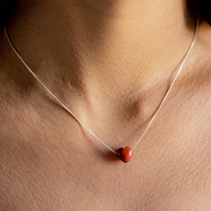 VALENTINE Heart Necklace - Chrysoprase (Green)