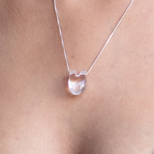 Load image into Gallery viewer, HEART Two Veins White Pendant
