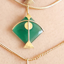 Load image into Gallery viewer, PATANG Green Onyx Pendant (without chain)
