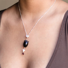 Load image into Gallery viewer, HEART Straight Arrow - Black Pendant
