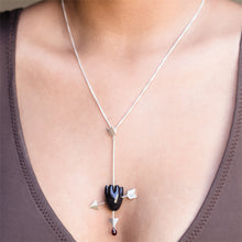 Load image into Gallery viewer, HEART Cupid&#39;s Arrow - Black Pendant
