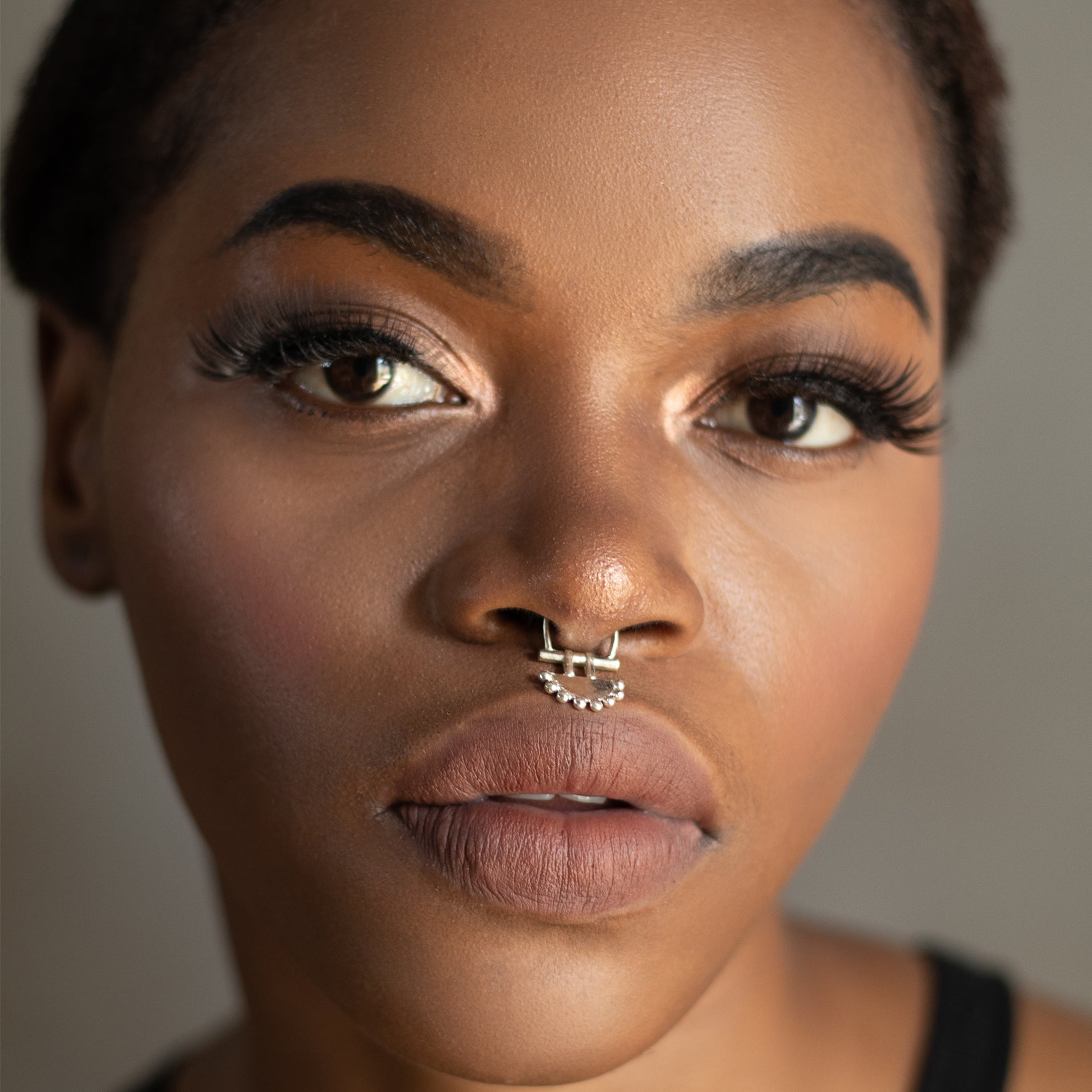 Septum Ring For Girl Wearing Nose Ring SEJAL Septum Ring – Baka