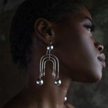 Load image into Gallery viewer, Deco Silver Ella Earring
