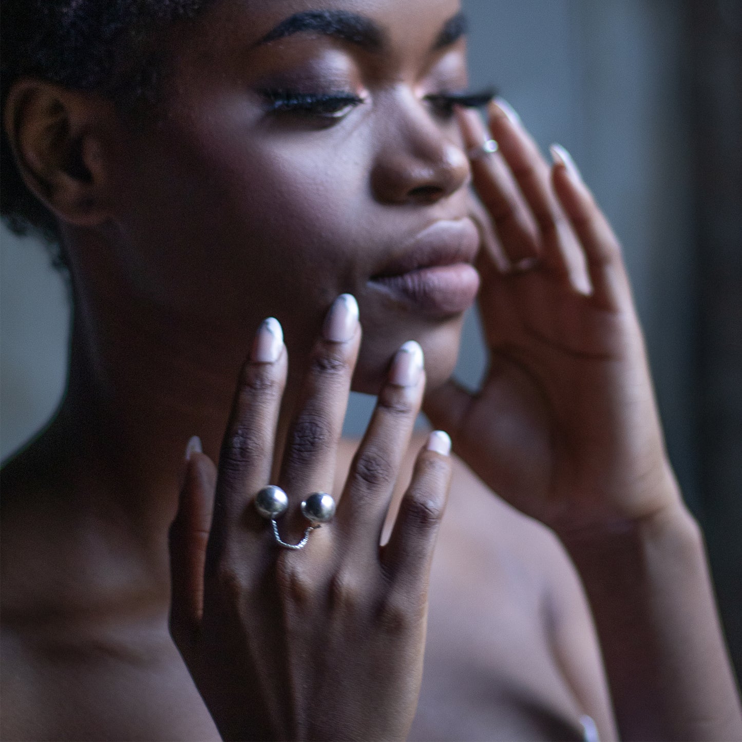 DECO Silver Ring 'U' Chain