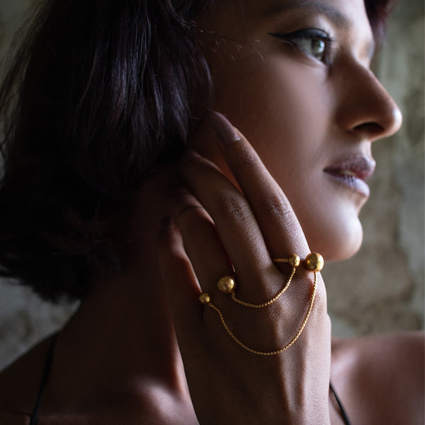 Baca Rings DECO Gold Harness Ring – Baka