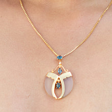 Load image into Gallery viewer, AVANI Faux Tiger Claw Blue Imperial Pendant (without chain)
